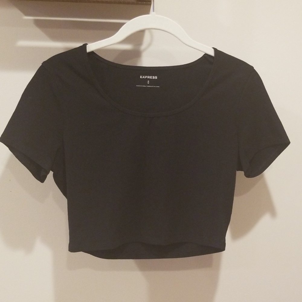 Black crop top